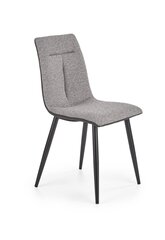 2 tooli komplekt Halmar K374, hall/must hind ja info | Köögitoolid, söögitoolid | hansapost.ee