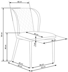 2 tooli komplekt Halmar K399, roheline цена и информация | Стулья для кухни и столовой | hansapost.ee