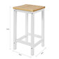 Kahe tooli komplekt SoBuy FST29 - WN×2, pruun/must hind ja info | Köögitoolid, söögitoolid | hansapost.ee