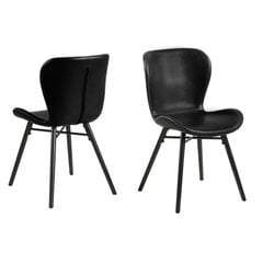 Комплект из 2 стульев Actona Batilda-A1, черный цена и информация | Стулья для кухни и столовой | hansapost.ee