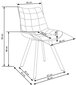 2 tooli komplekt Halmar K332, sinine/must цена и информация | Köögitoolid, söögitoolid | hansapost.ee