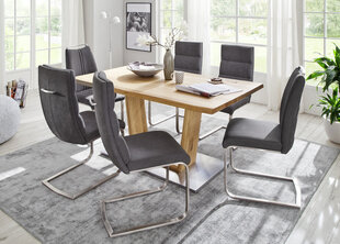 Обеденный стол MC Akcent Greta 2, 200x100 см, коричневый цена и информация | Кухонные и обеденные столы | hansapost.ee