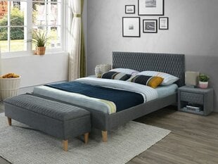 Кровать Signal Meble Azurro Velvet 140x200 см, серая цена и информация | Кровати | hansapost.ee