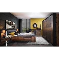 Кровать Bellevue 160 x 200 см, дуб/черный дуб цена и информация | Кровати | hansapost.ee