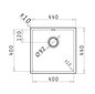 Valamu Pyramis Astris Colora 40x40 vask hind ja info | Köögivalamud | hansapost.ee