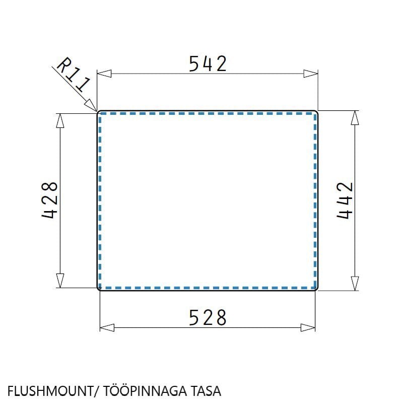 Valamu Pyramis Astris Colora 50x40 vask цена и информация | Köögivalamud | hansapost.ee