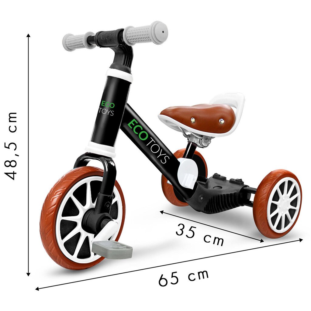 Pedaalidega tasakaaluratas + külgmised rattad 3in1 hind ja info | Kolmerattalised jalgrattad lastele | hansapost.ee
