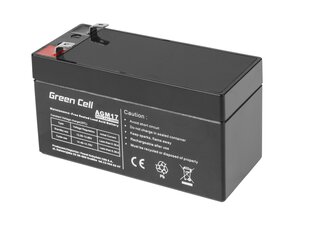 AGM Green Cell VRLA 12V 1.2AH Бесплатная батарея для системы сигнализации, кассовый аппарат, игрушки цена и информация | Аккумуляторы | hansapost.ee