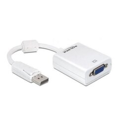 Адаптер для DisplayPort на VGA DELOCK 61766 12,5 cm цена и информация | Адаптеры и USB-hub | hansapost.ee