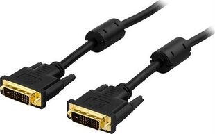 Deltaco VE011-AA, DVI/DVI-D, 1 м цена и информация | Кабели и провода | hansapost.ee