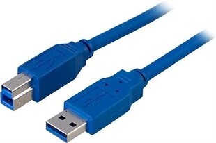 Deltaco USB3-120, USB-A/USB-B, 2м цена и информация | Кабели и провода | hansapost.ee