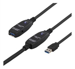 Deltaco USB3-1006, USB 3.0, 10m hind ja info | Juhtmed ja kaablid | hansapost.ee