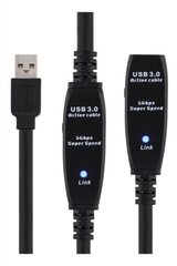 Deltaco USB3-1006, USB-A, 10м цена и информация | Кабели и провода | hansapost.ee