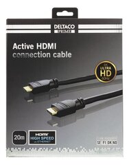 Deltaco HDMI-3200, HDMI, 20m hind ja info | Juhtmed ja kaablid | hansapost.ee