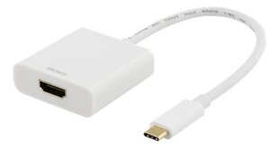 Deltaco USBC-HDMI7, USB-C, HDMI, 20 cm hind ja info | USB adapterid ja jagajad | hansapost.ee