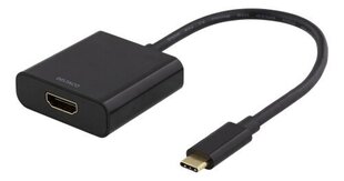 Deltaco USBC-HDMI8, USB-C/HDMI, 0.2 m цена и информация | Кабели и провода | hansapost.ee