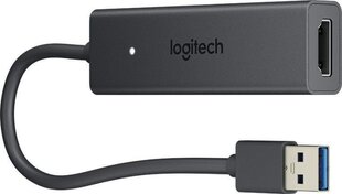 Logitech USB Type-A to HDMI Screen Share Graphic Adapter (939-001553), 0.25 m hind ja info | Juhtmed ja kaablid | hansapost.ee