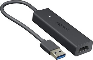 Logitech USB Type-A to HDMI Screen Share Graphic Adapter (939-001553), 0.25 m hind ja info | Logitech Kodumasinad | hansapost.ee