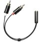 Deltaco AUD-204, Aux Aux 3.5 mm/RCA, 0.1 m hind ja info | USB adapterid ja jagajad | hansapost.ee