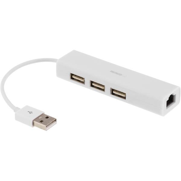 Deltaco USB2-LAN3, USB-A цена и информация | USB adapterid ja jagajad | hansapost.ee