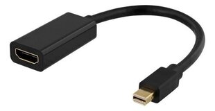 Deltaco DP-HDMI45, Mini DP/HDMI, 0.2 m цена и информация | Кабели и провода | hansapost.ee