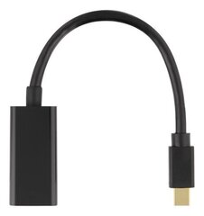 Deltaco DP-HDMI45, Mini DP/HDMI, 0.2 m цена и информация | Кабели и провода | hansapost.ee