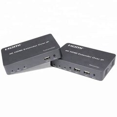 HDMI pikendus (extender) kuni 150 m, 4K, KVM hind ja info | Juhtmed ja kaablid | hansapost.ee