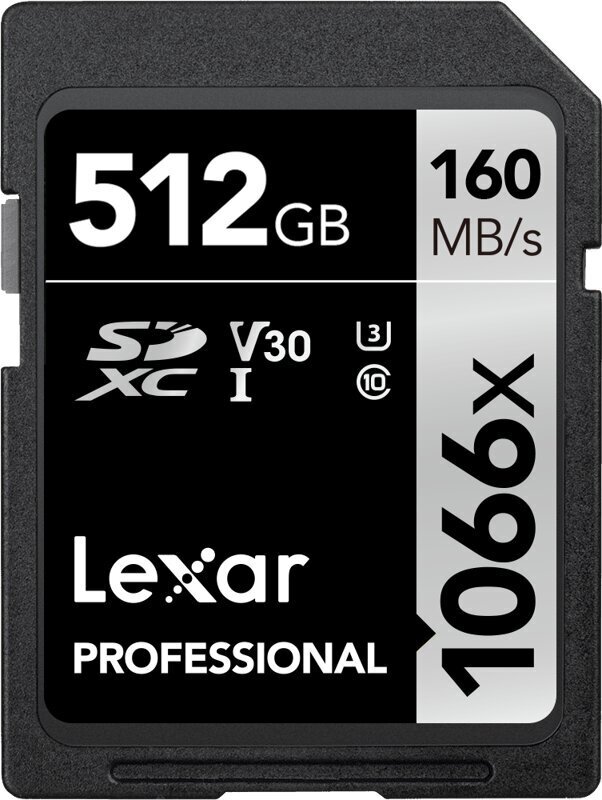 SDXC mälukaart 512GB Lexar Pro 1066x U3 (V30) UHS-II R160/W120 hind ja info | Fotoaparaatide mälukaardid | hansapost.ee