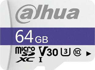 MicroSDXC mälukaart DAHUA 64GB, UHS-I/TF-C100 hind ja info | Dahua Fotoaparaadid, objektiivid ja lisatarvikud | hansapost.ee