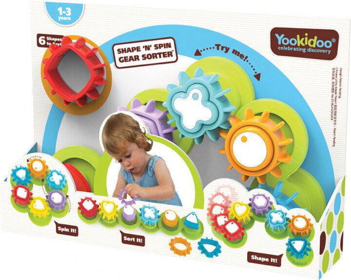 Arendav mänguasi - pusle Yookidoo N Spin Gear цена и информация | Beebide mänguasjad | hansapost.ee