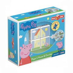 GEOMAG MAGICUBE Peppa Pig Peppa maja ja aed hind ja info | Beebide mänguasjad | hansapost.ee