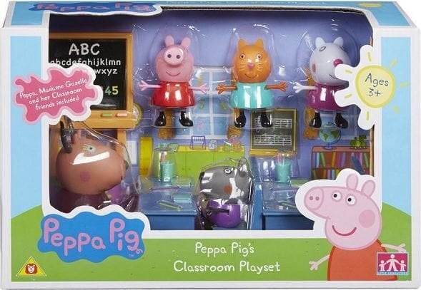 CHARACTER PEPPA PIG Põrsas Peppa Klassiruumi Mängukomplekt цена и информация | Arendavad laste mänguasjad | hansapost.ee