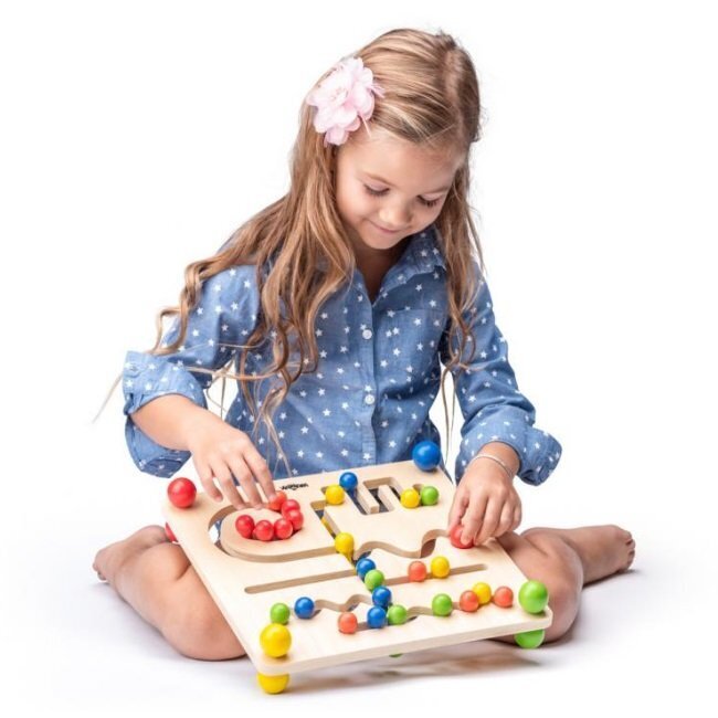 Puidust ergoteraapiline labürint Woody 90079 hind ja info | Arendavad laste mänguasjad | hansapost.ee