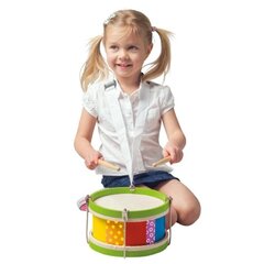 Деревянный барабан Woody, 91700 цена и информация | Развивающие игрушки для детей | hansapost.ee