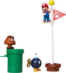 SUPER MARIO mängukomplekt Acorn Plains Diorama цена и информация | Игрушки для мальчиков | hansapost.ee