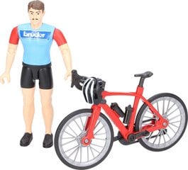 Фигура велосипедиста с гоночным велосипедом Bruder цена и информация | Игрушки для мальчиков | hansapost.ee