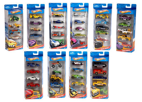 Hot Wheels Basic 5-pakk hind ja info | Mänguasjad poistele | hansapost.ee