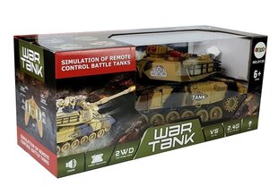 Дистанционно управляемый танк War Tank, желтый цена и информация | Игрушки для мальчиков | hansapost.ee