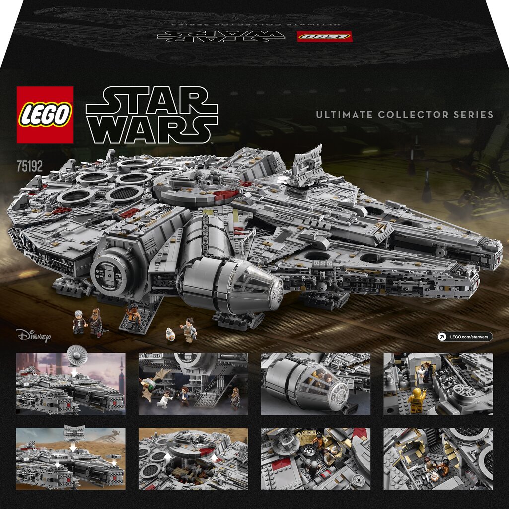 75192 LEGO® Star Wars Millennium Falcon hind ja info | Klotsid ja konstruktorid | hansapost.ee