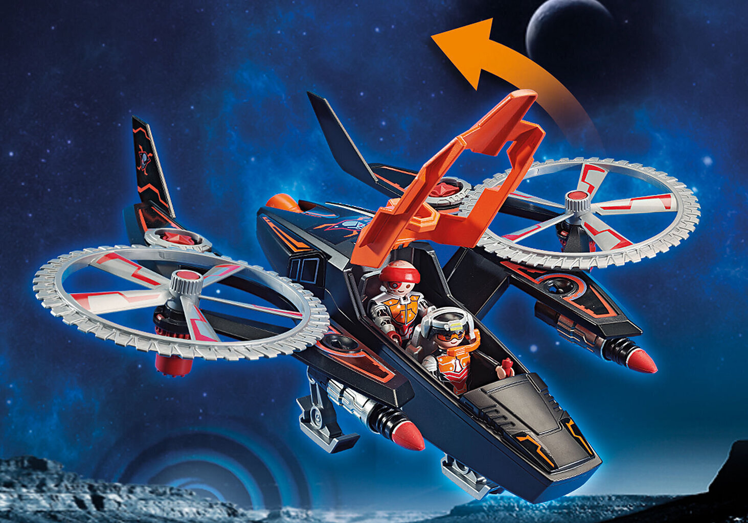 70023 PLAYMOBIL® Galaxy Police Helikopter hind ja info | Klotsid ja konstruktorid | hansapost.ee