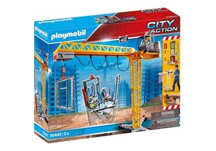 70441 PLAYMOBIL® City Action Puldiga juhitav ehituskraana цена и информация | Конструкторы и кубики | hansapost.ee