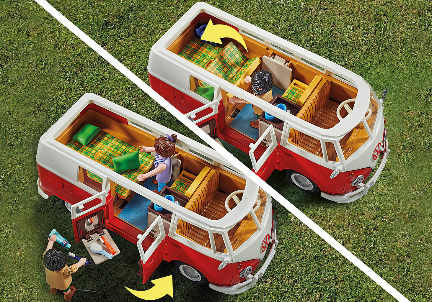 70176 PLAYMOBIL® VW Volkswagen T1 matkaauto hind ja info | Klotsid ja konstruktorid | hansapost.ee