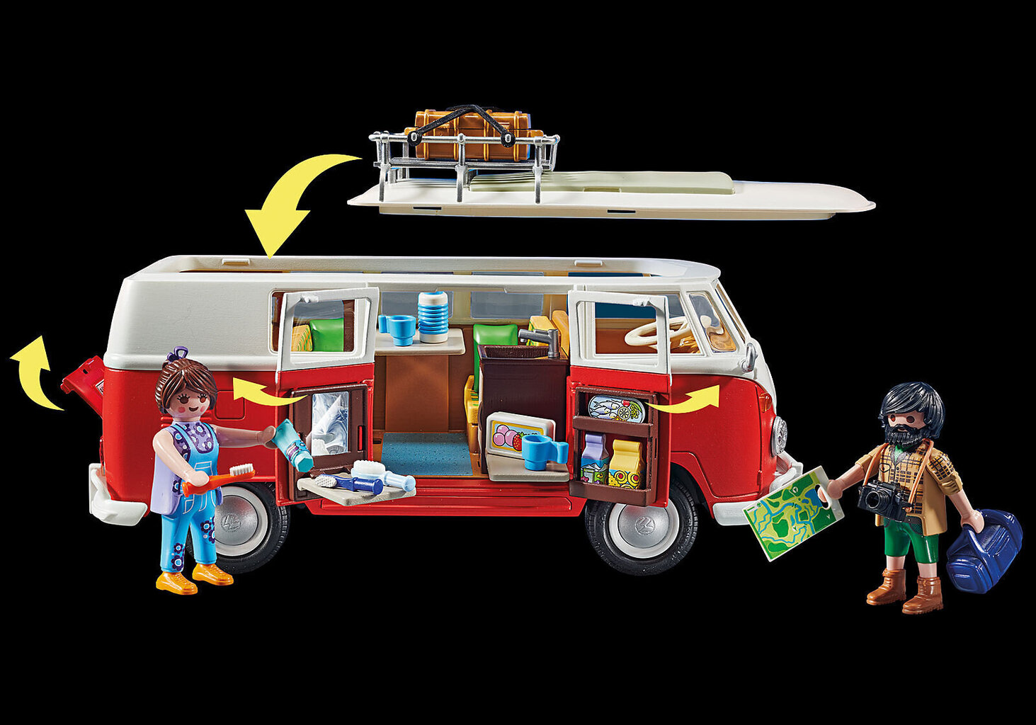 70176 PLAYMOBIL® VW Volkswagen T1 matkaauto hind ja info | Klotsid ja konstruktorid | hansapost.ee