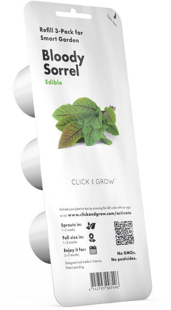 Click & Grow Smart Garden refill Verev oblikas 3tk hind ja info | Nutipotid ja taimelambid | hansapost.ee