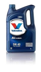 Mootoriõli ALL CLIMATE 5W40 5L, Valvoline hind ja info | Valvoline Autokaubad | hansapost.ee