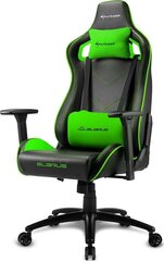 Игровое кресло Sharkoon Elbrus 2, черное/зеленое цена и информация | Офисные кресла | hansapost.ee