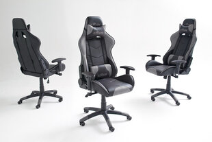 Игровое кресло MC Akcent McRacing 6, чёрное/серое цена и информация | Офисные кресла | hansapost.ee