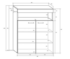 Riiul Max 03, pruun/must hind ja info | Riiulid | hansapost.ee