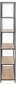 Riiul Seaford, 114x35x185 cm, pruun/must hind ja info | Riiulid | hansapost.ee