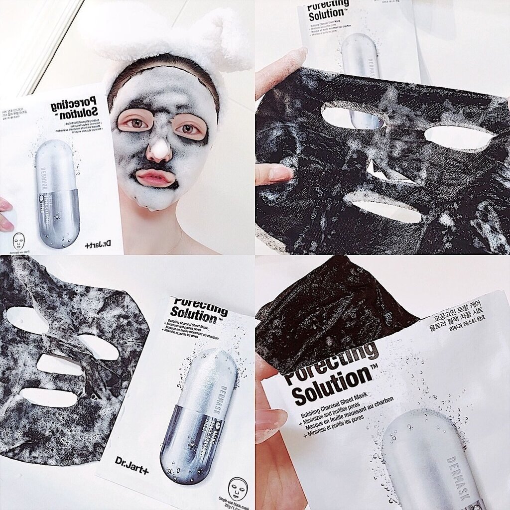 Puhastav kangasmask Dr.Jart Dermask Ultra Jet Porecting Solution Bubbling Charcoal 1 tk.  цена и информация | Näomaskid ja silmamaskid | hansapost.ee